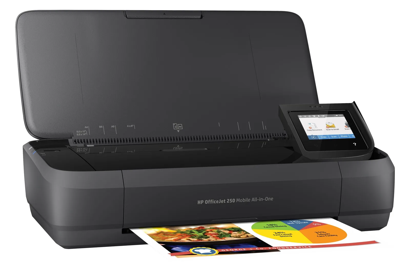 HP Officejet 250 Mobile All-in-One - Multifunktionsdrucker - Farbe - Tintenstrahl - Legal (216 x 356 mm), Ansicht 5
