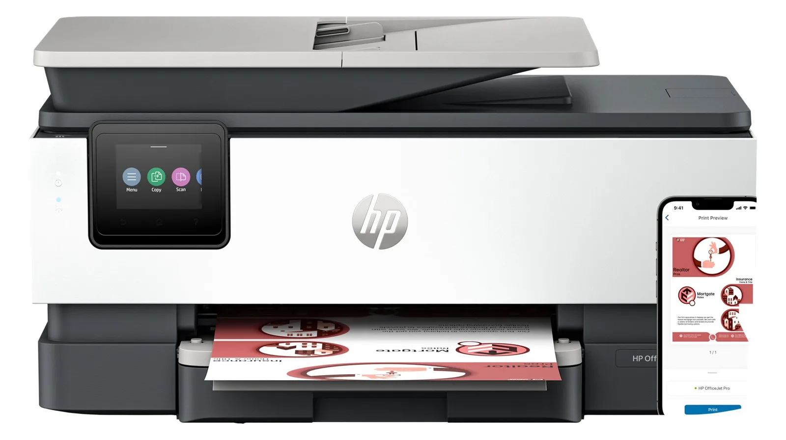 HP Officejet Pro 8134e All-in-One - Multifunktionsdrucker - Farbe - Tintenstrahl - Legal (216 x 356 mm), Ansicht 3