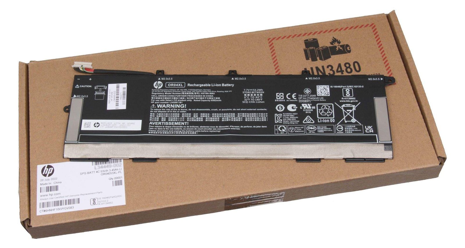 HP OR04053XL-PL - Laptop-Batterie - Lithium-Ionen