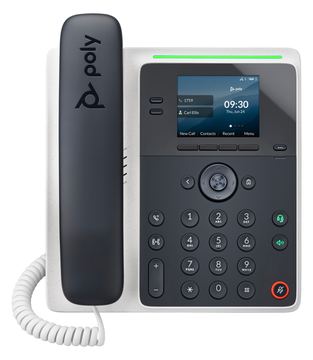 HP Poly Edge E100 - VoIP-Telefon mit Rufnummernanzeige/Anklopffunktion von LumaTech