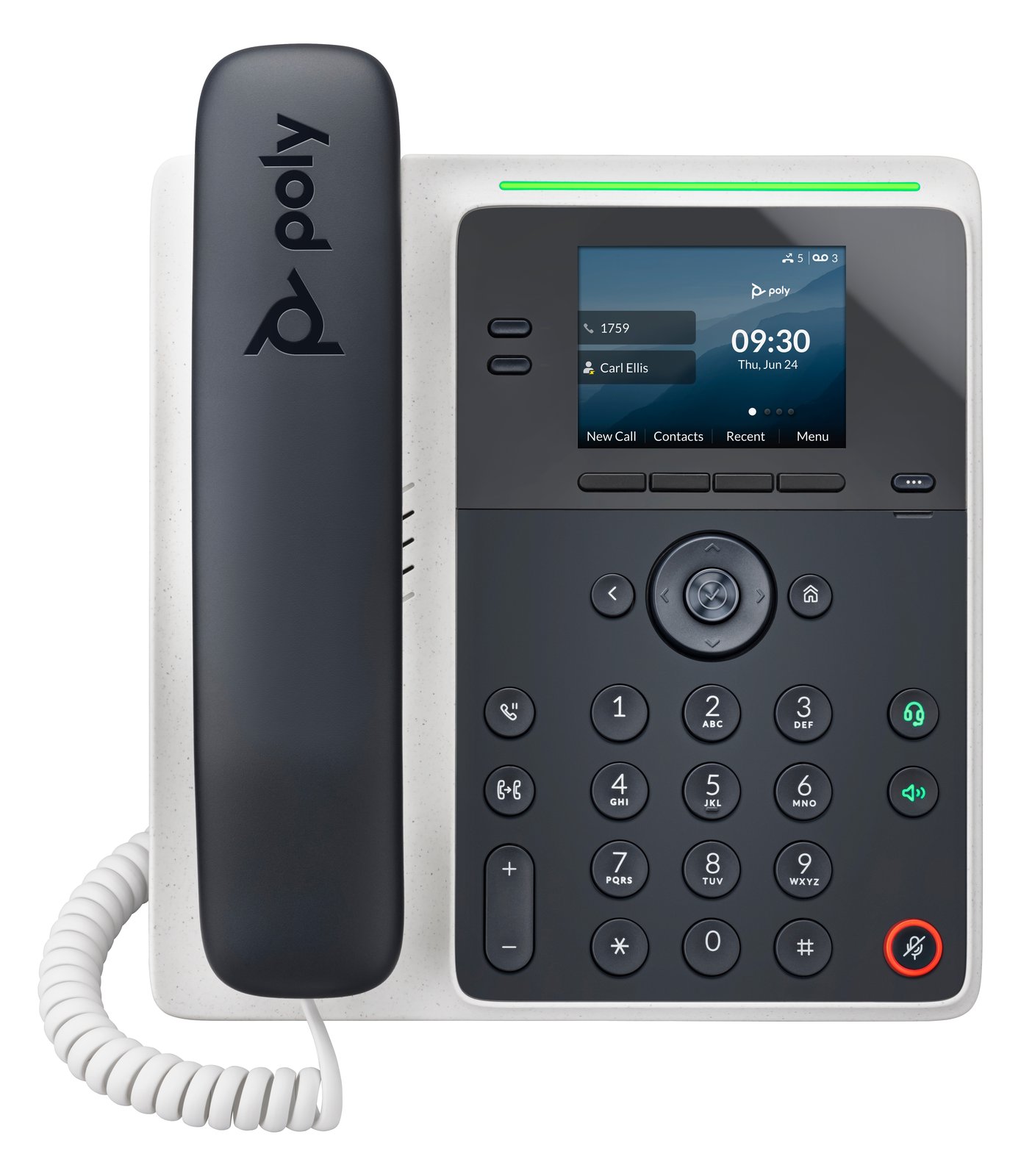 HP Poly Edge E100 - VoIP-Telefon mit Rufnummernanzeige/Anklopffunktion