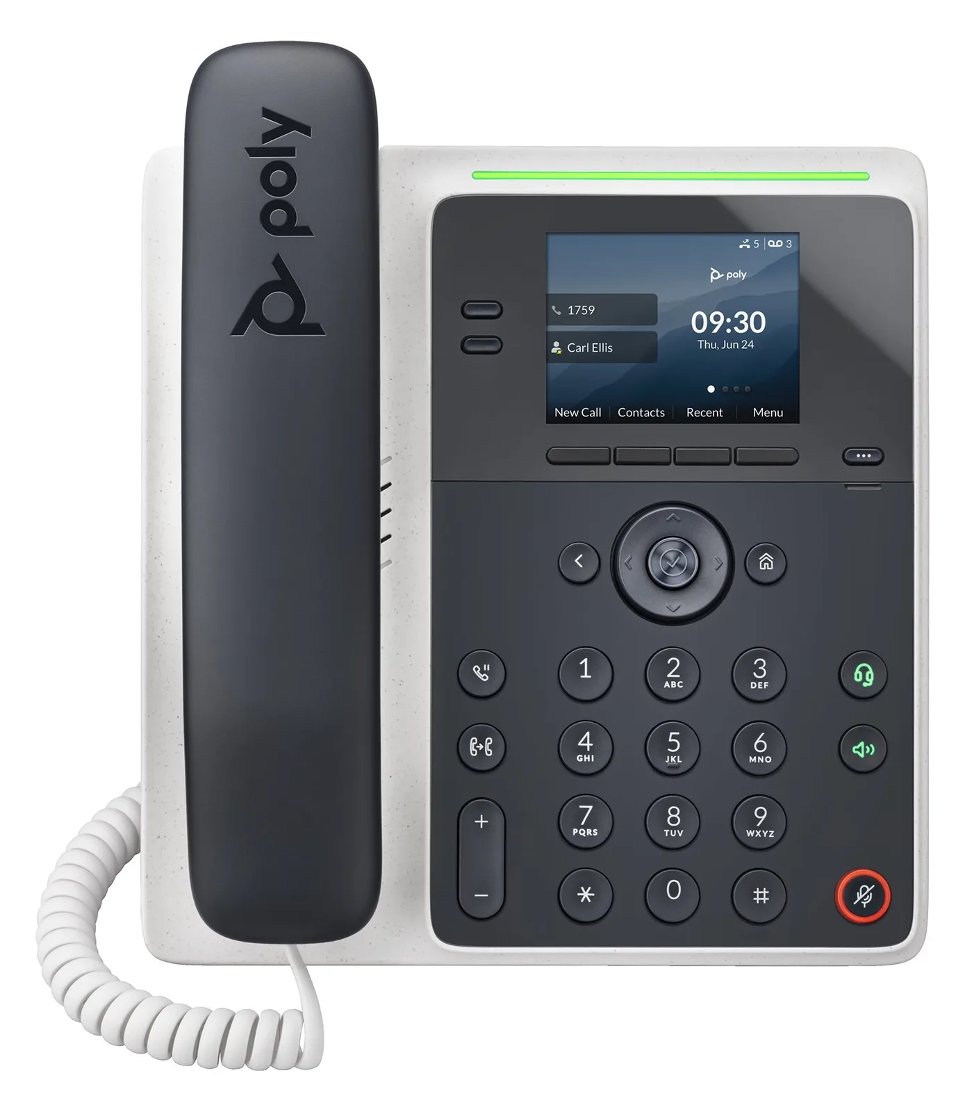 HP Poly Edge E100 - VoIP-Telefon mit Rufnummernanzeige/Anklopffunktion, Ansicht 5