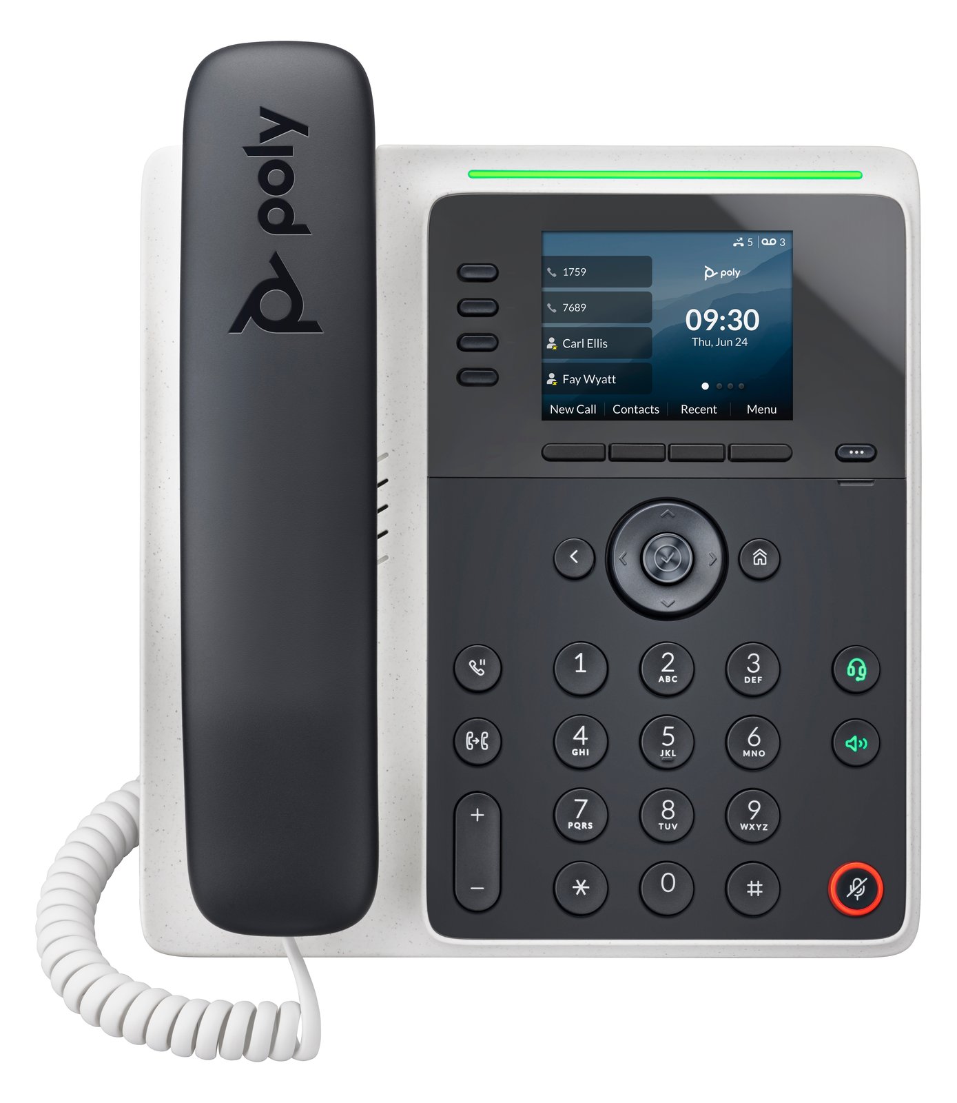 HP Poly Edge E220 - VoIP-Telefon mit Rufnummernanzeige/Anklopffunktion