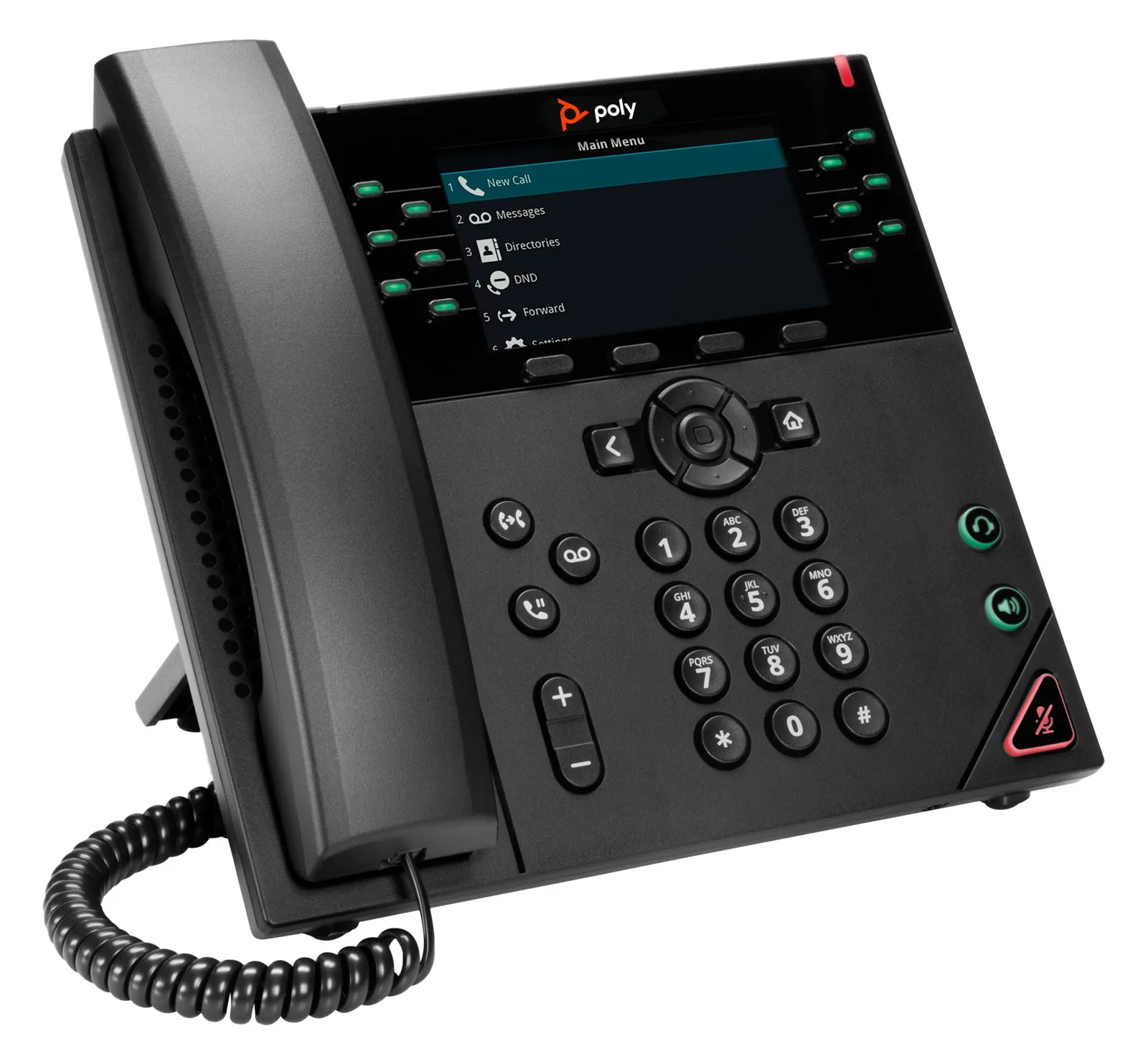 HP Poly VVX 450 - VoIP-Telefon - dreiweg Anruffunktion, Ansicht 2