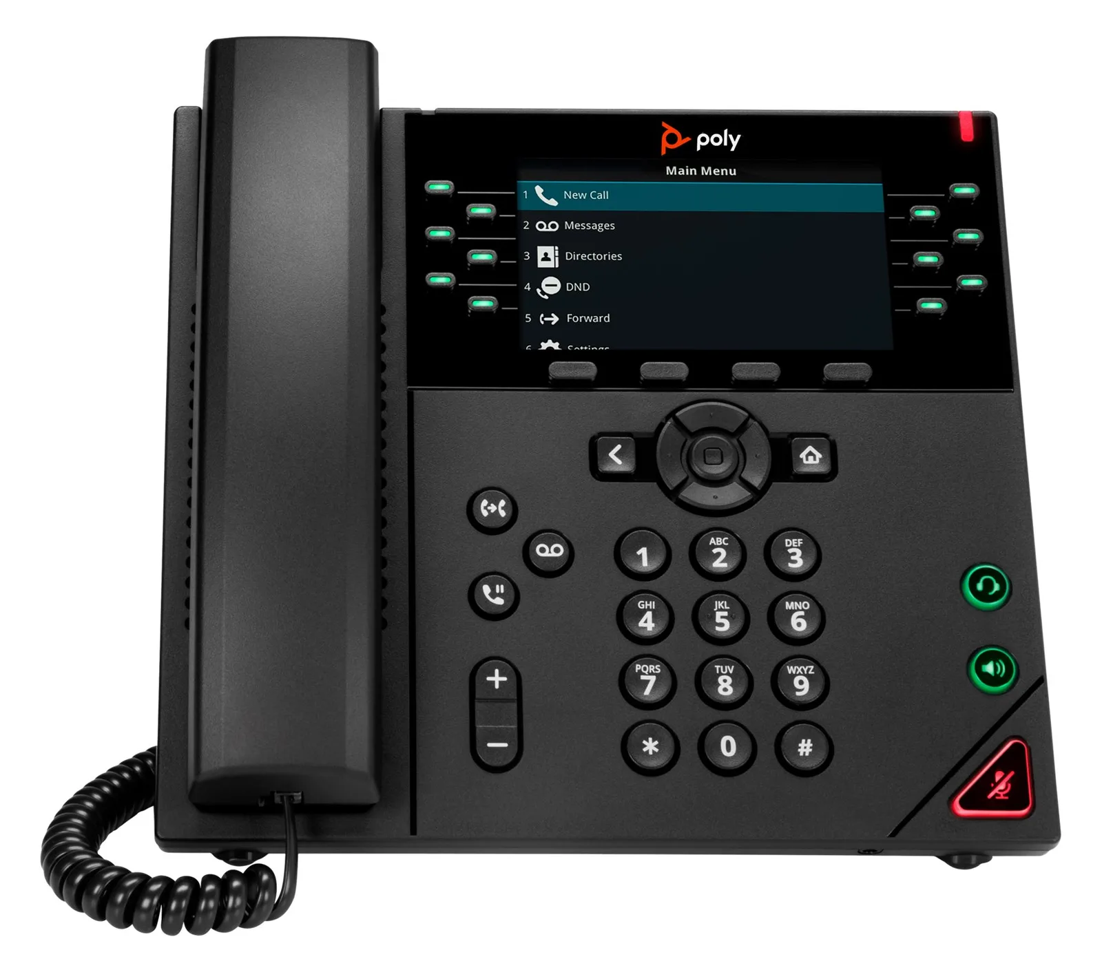 HP Poly VVX 450 - VoIP-Telefon - dreiweg Anruffunktion, Ansicht 3