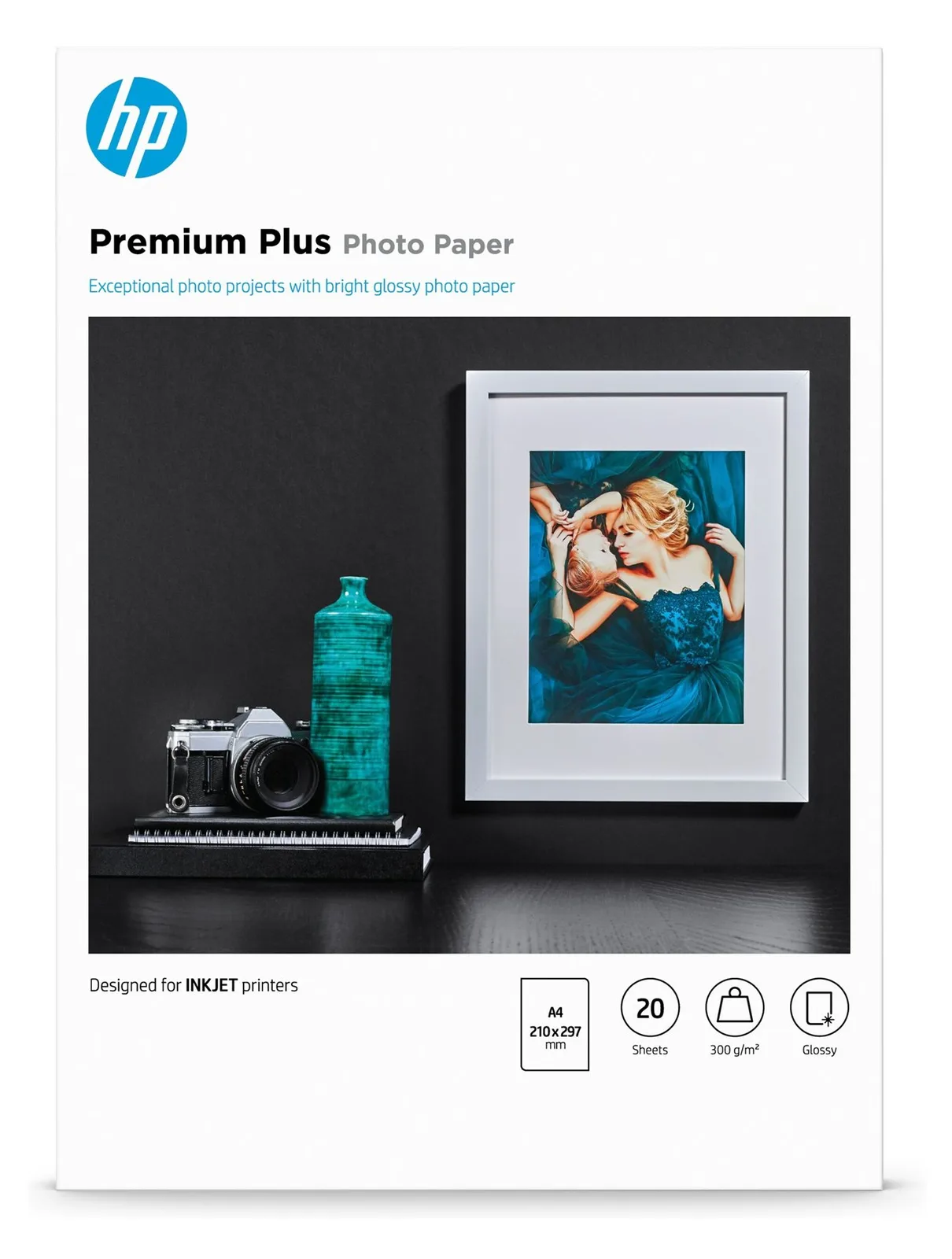 HP Premium Plus Photo Paper - Glänzend - A4 (210 x 297 mm), Ansicht 2