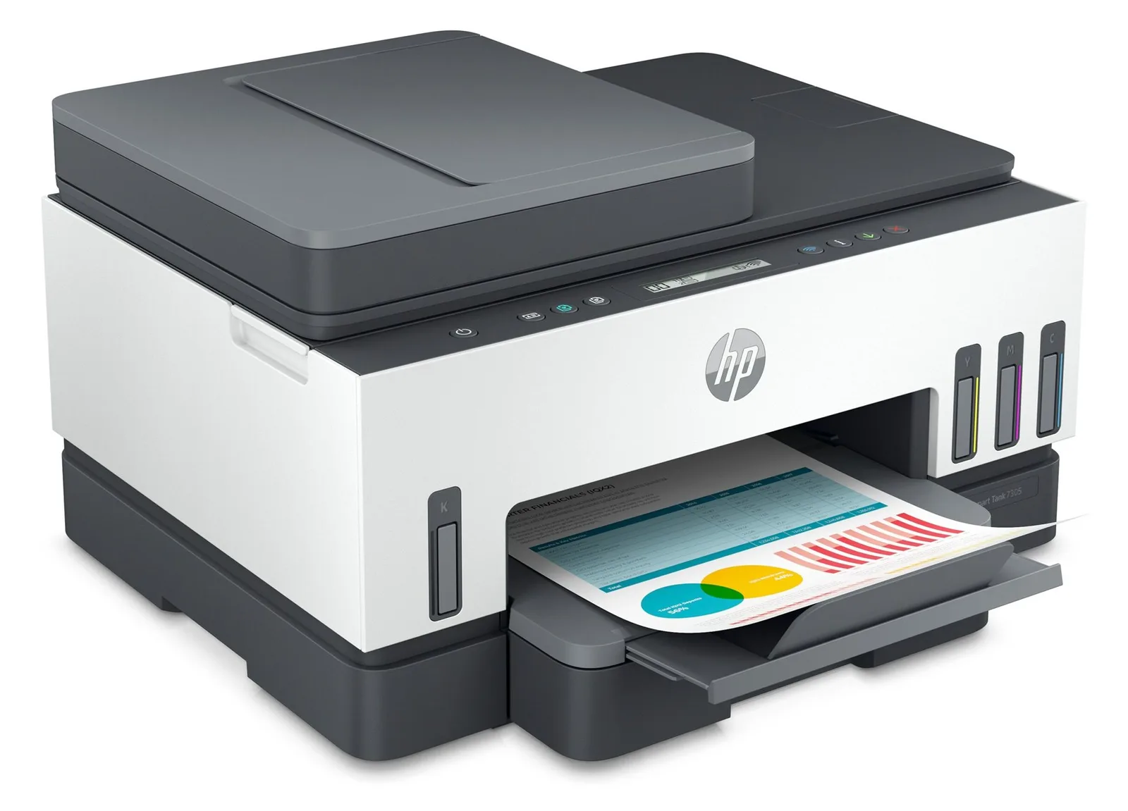 HP Smart Tank 7305 All-in-One - Multifunktionsdrucker - Farbe - Tintenstrahl - nachfüllbar - Letter A (216 x 279 mm)/, Ansicht 4