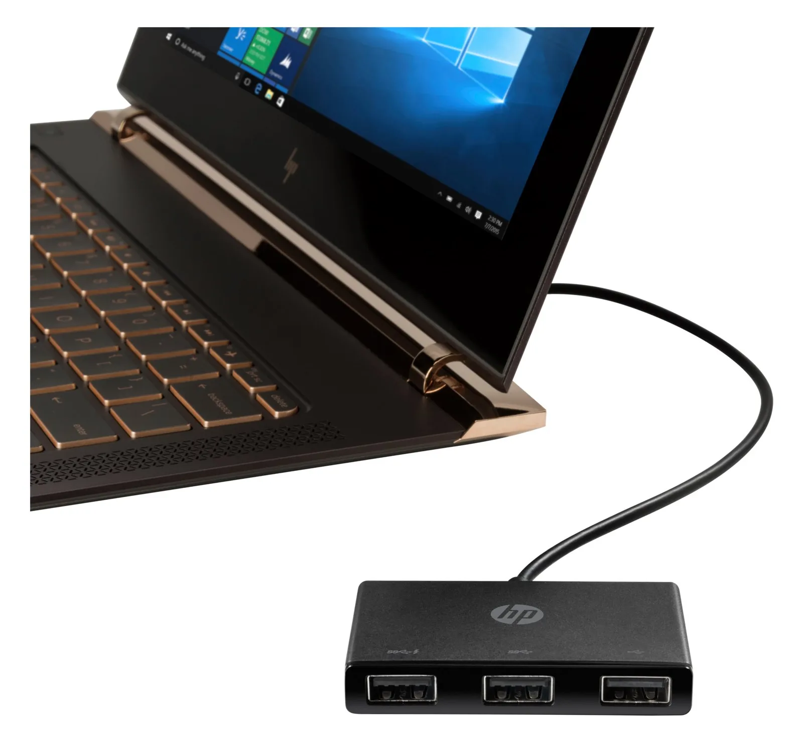 HP USB-C to USB-A - Hub - 3 x SuperSpeed USB 3.0, Ansicht 4