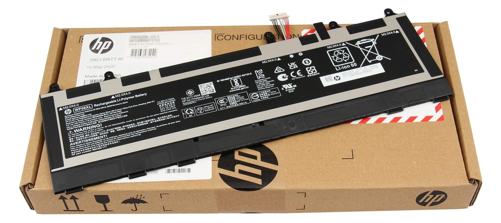HP WP06XL Akku 76Wh Original - Akku - 6.304 mAh