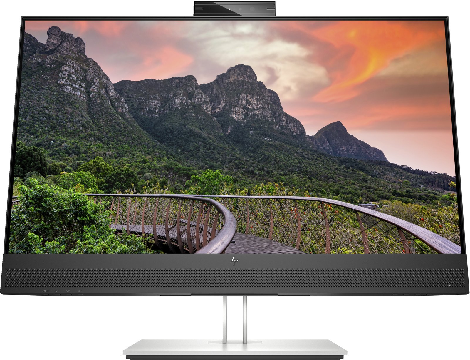 HP E27m G4 QHD USB-C Conferencing Monitor, 68,6 cm (27), 2560 x 1440 Pixel, Quad HD, LCD, 5 ms, Schwarz, Silber