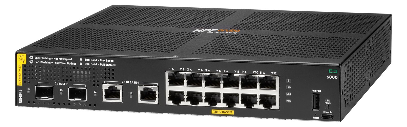 HPE ANW 6000 12G CL4 2F 139W Sw EU en - Switch - Switch - 1 Gbps