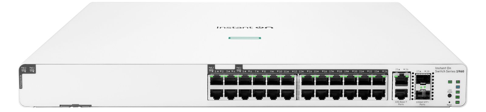 HPE Aruba Instant On 1960 24G 20p Class4 4p Class6 PoE 2XGT 2SFP+ 370W Switch - Switch - L3 Lite - managed