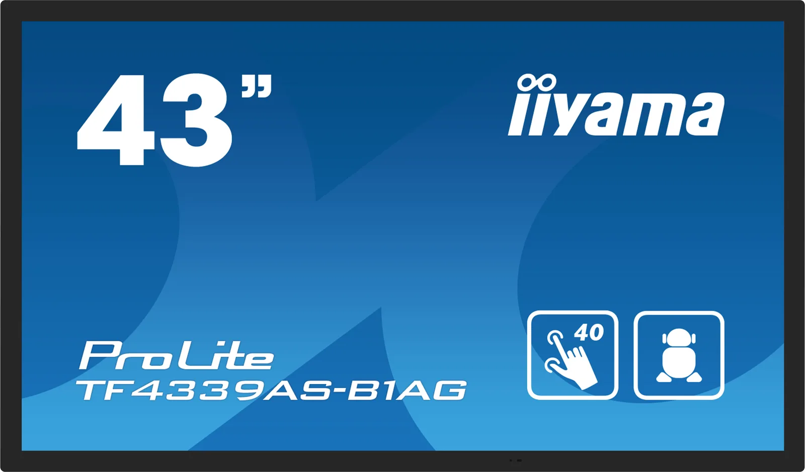 Iiyama DS TF4339AS 108cm TOUCH 24h/43''/1920x1080/DP/HDMI/LS/USB - 43, Ansicht 3