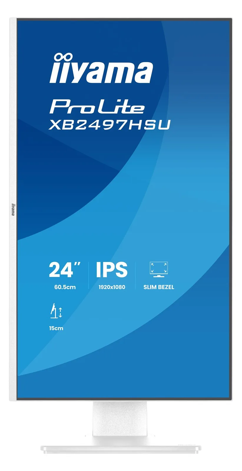 Iiyama XB2497HSU-W1 24 LCD Business Full HD IPS White - 24 - Flachbildschirm (TFT/LCD) - 61 cm, Ansicht 4