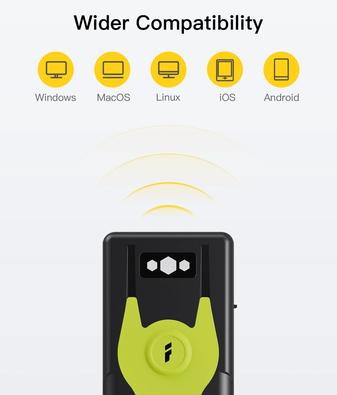 Inateck Barcodescanner 42 green[BCST-42_green] - Barcode-Scanner - Bluetooth 5, Ansicht 3