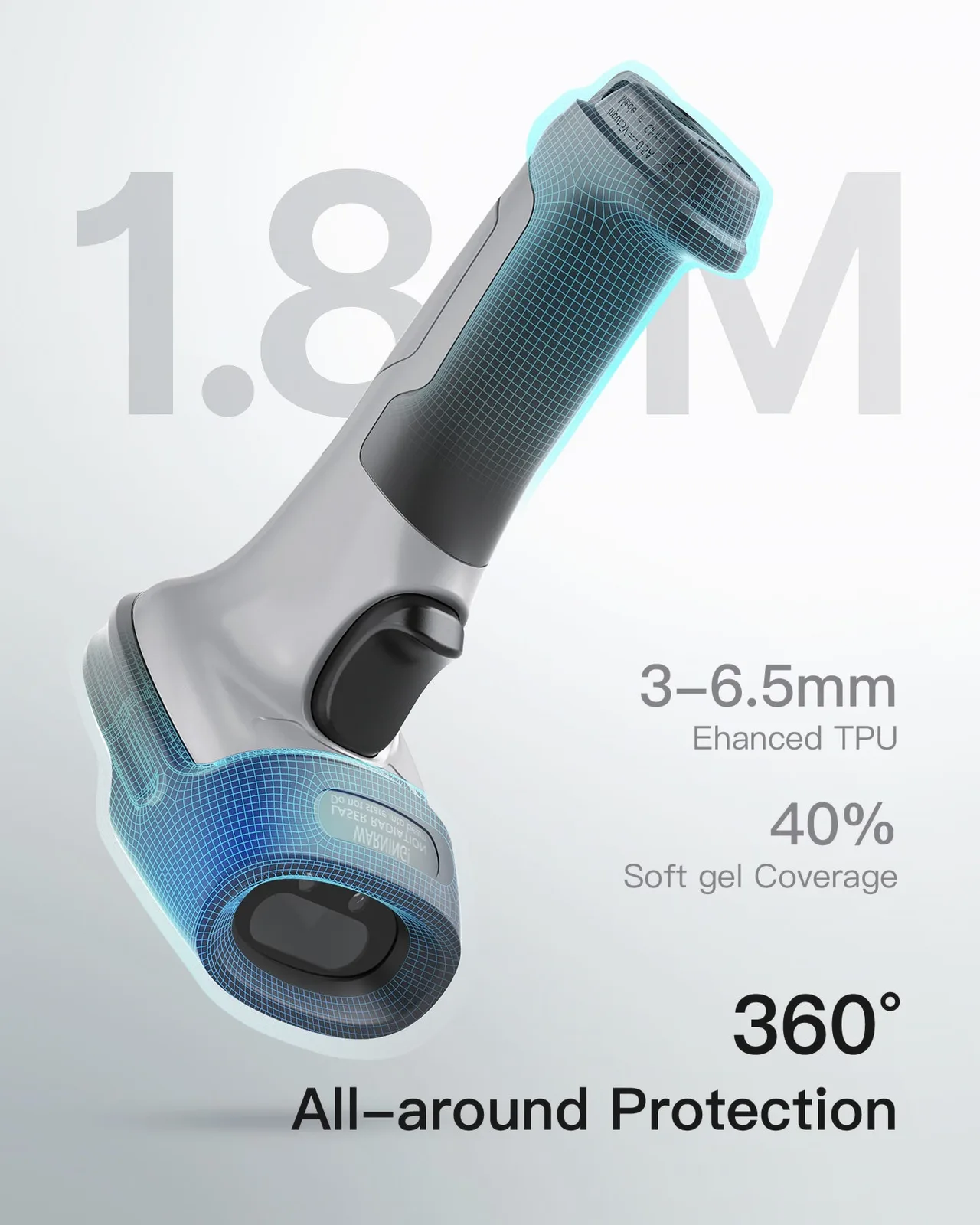 Inateck Barcodescanner 70 AI gray[BCST-70-AI_gray] - Barcode-Scanner, Ansicht 3