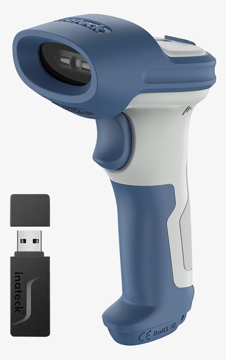 Inateck Barcodescanner 73 white blue[BCST-73_white blue]
