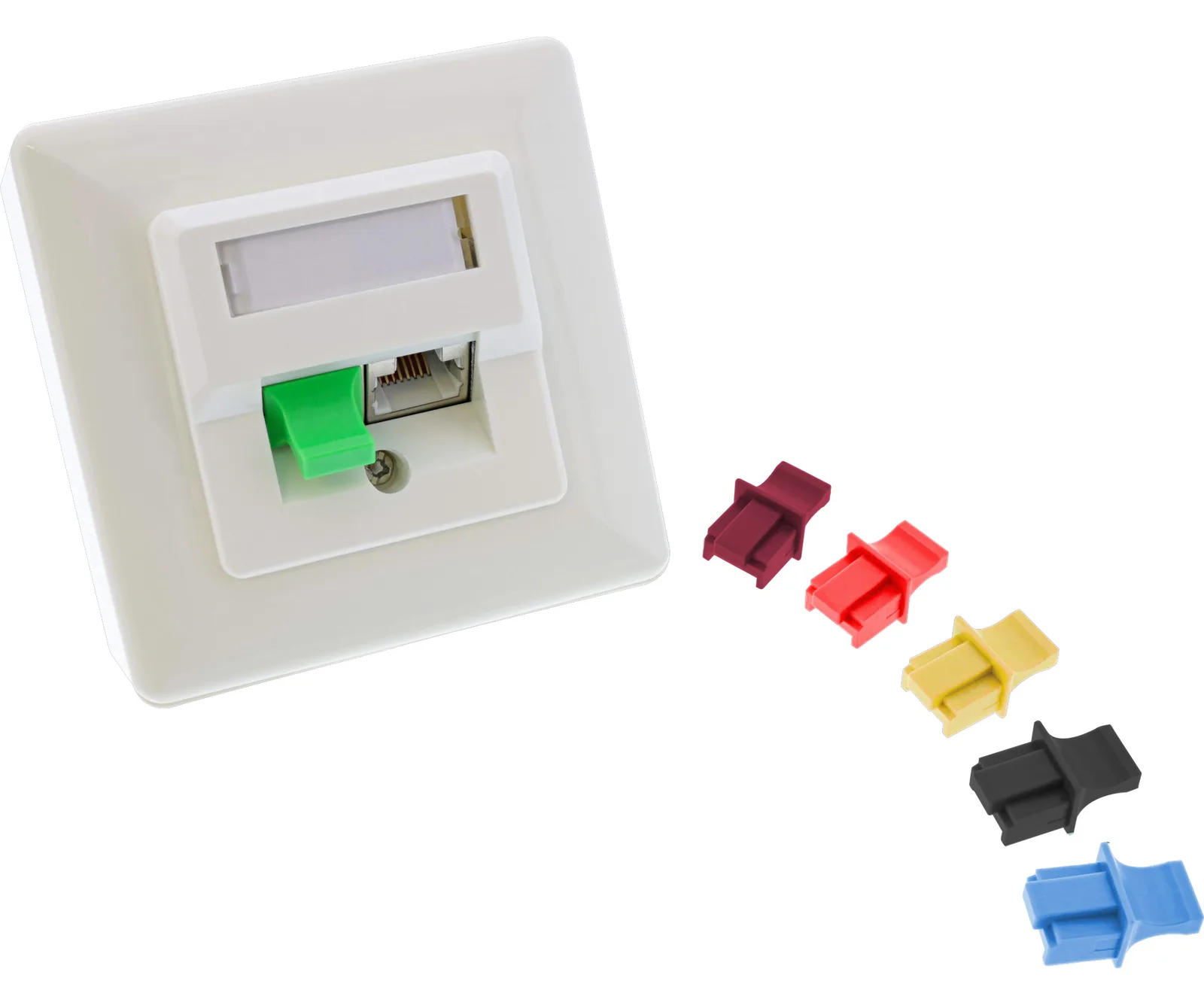 InLine Staubschutz - für RJ45 Buchse - schwarz 100er Pack, Ansicht 3