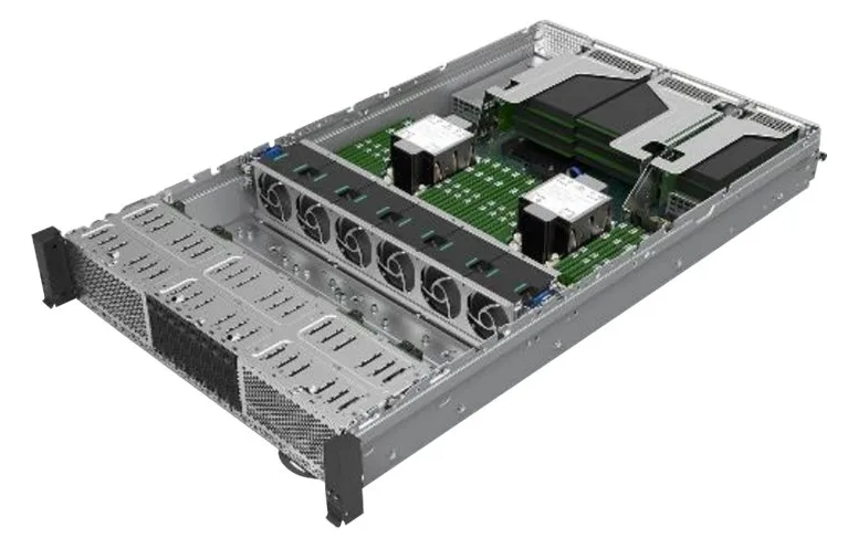 Intel Server System M50CYP2UR208 - Server - Rack-Montage - 2U - keine CPU - RAM 0 GB - SATA - Hot-Swap 6.4 cm (2.5), Ansicht 3