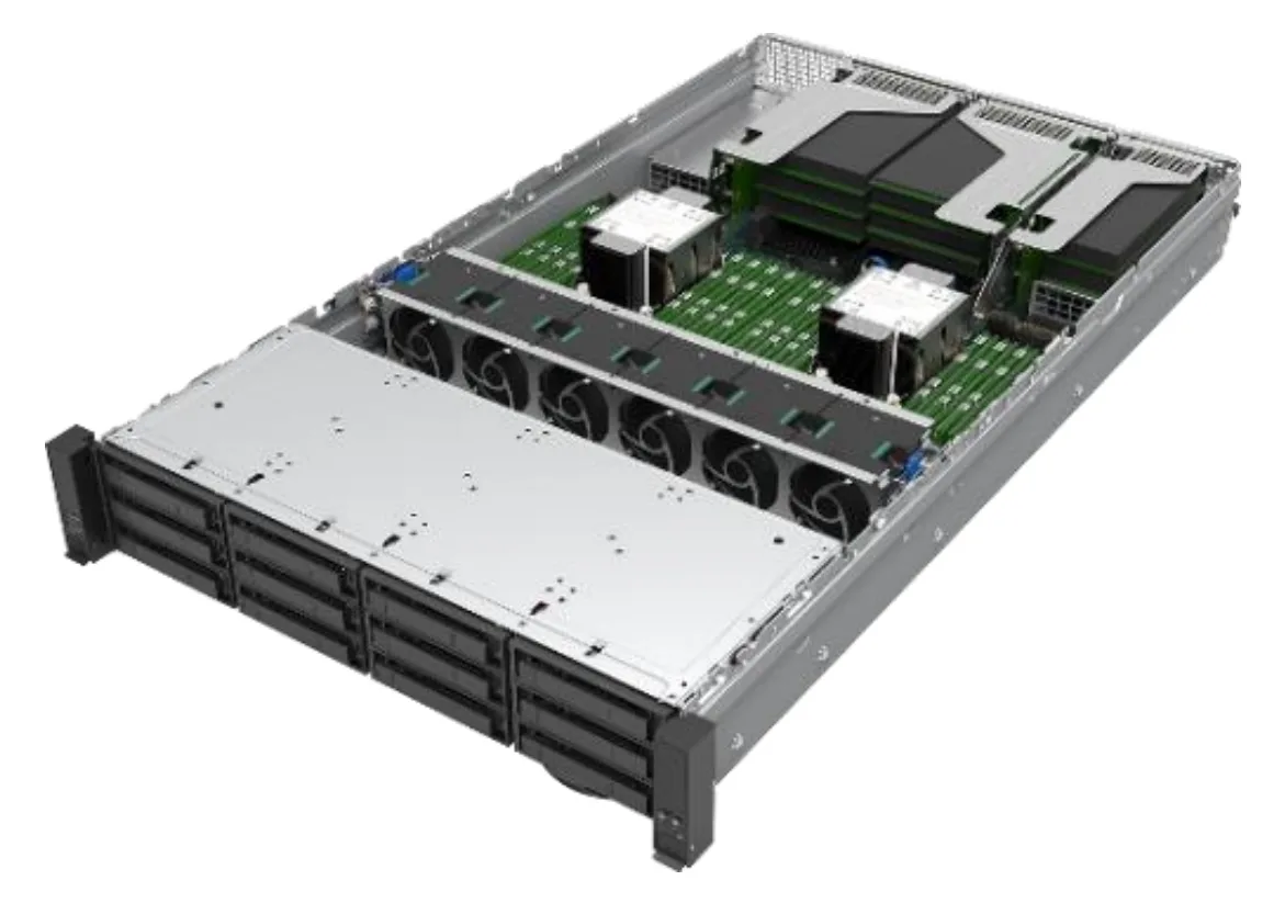 Intel Server System M50CYP2UR312 - Server - Rack-Montage - 2U - keine CPU - RAM 0 GB - SATA/SAS, Ansicht 2