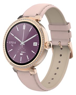Inter Sales DENVER SWC-342 - Intelligente Uhr mit Riemen - Rose - Anzeige 3 cm (1.2) von LumaTech