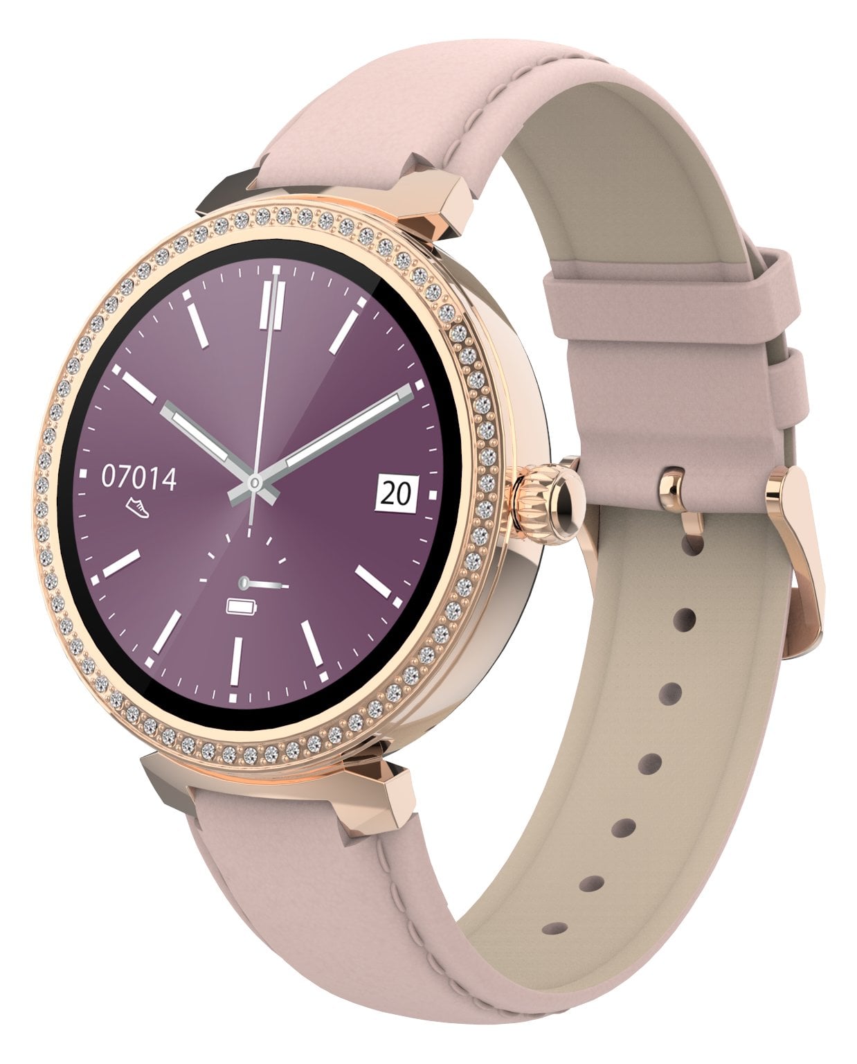 Inter Sales DENVER SWC-342 - Intelligente Uhr mit Riemen - Rose - Anzeige 3 cm (1.2)