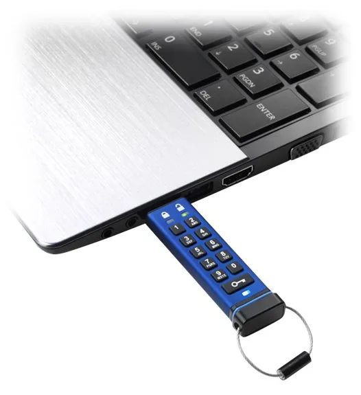 iStorage datAshur PRO - USB-Flash-Laufwerk - verschlüsselt - 64 GB, Ansicht 3