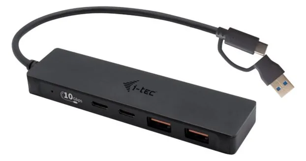 i-tec Hub - 2 x SuperSpeed USB 3.0 + 2 x USB-C 3.1 Gen 1, Ansicht 3