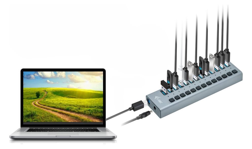 i-tec USB 3.0 Charging HUB 13 port + Power Adapter 60 W
