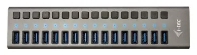 i-tec USB 3.0 Charging HUB 16 port + Power Adapter 90 W, Ansicht 5