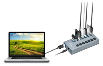 i-tec USB 3.0 Charging HUB 7 port + Power Adapter 36 W von LumaTech