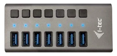 i-tec USB 3.0 Charging HUB 7 port + Power Adapter 36 W, Ansicht 4