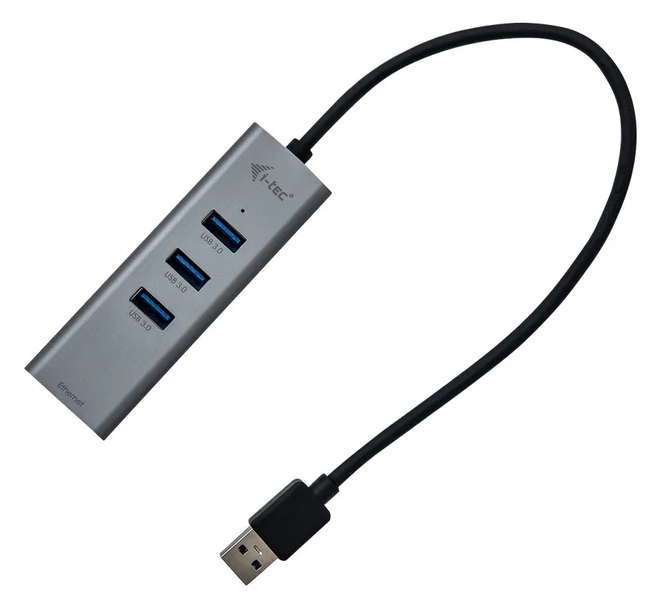 i-tec USB 3.0 Metal 3-Port - Hub - 3 x SuperSpeed USB 3.0 + 1 x 10/100/1000, Ansicht 4
