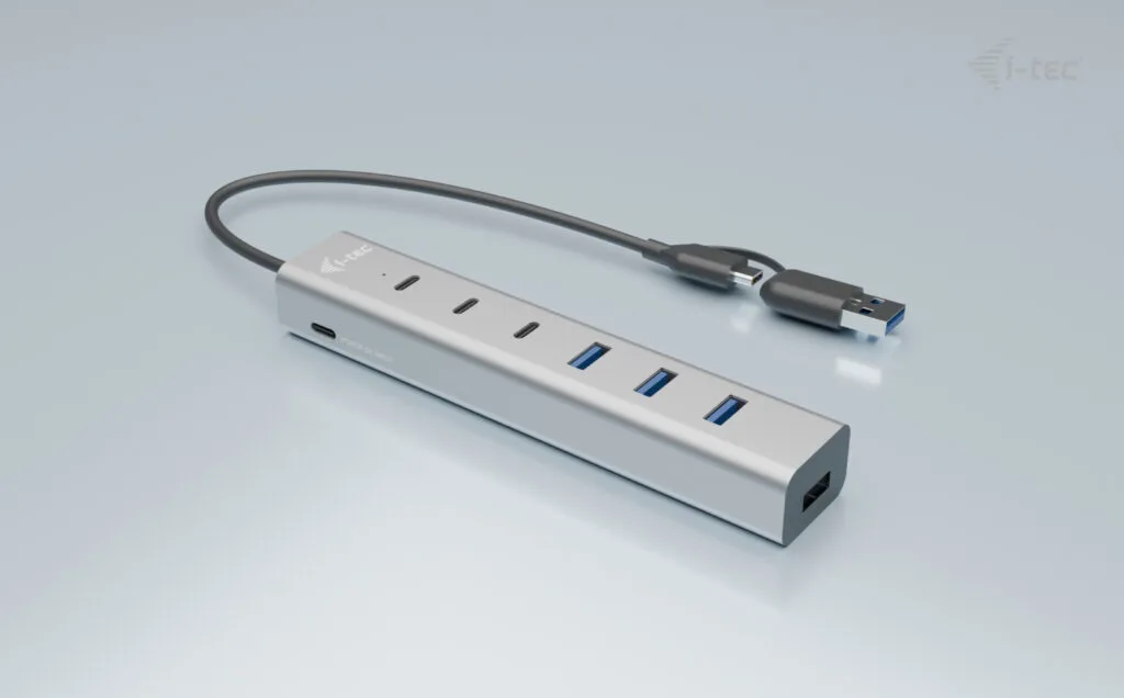 i-tec USB-A/USB-C 4 port HUB 1x USB-C US, Ansicht 3