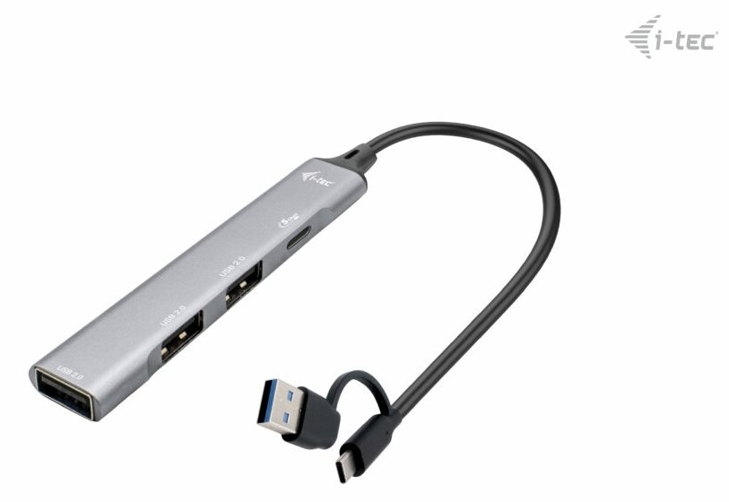 i-tec USB-A/USB-C Metal HUB 1x USB-C 3.1+ 3x USB 2.0