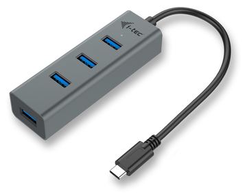i-tec USB-C 3.1 Metal HUB - Hub - 4 x SuperSpeed USB 3.0 von LumaTech