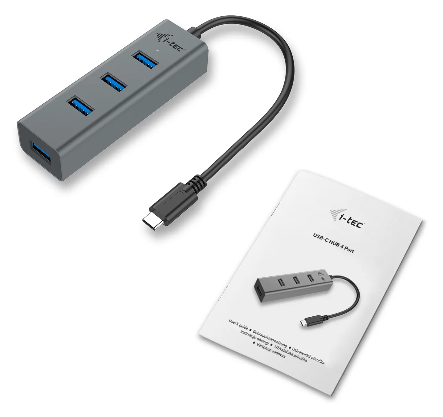 i-tec USB-C 3.1 Metal HUB - Hub - 4 x SuperSpeed USB 3.0, Ansicht 4