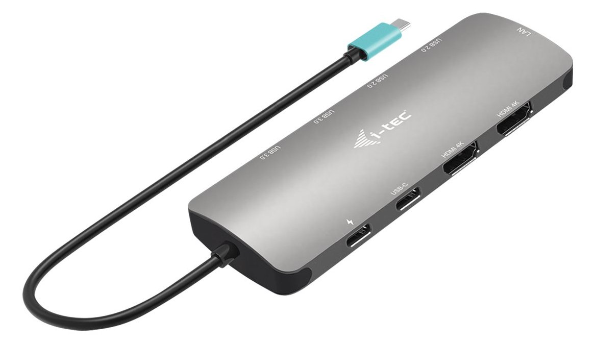 i-tec USB-C Metal Nano 2x Display Docking Station + Power Delivery 100 W - Kabelgebunden - USB 3.2 Gen 1 (3.1 Gen 1) von LumaTech