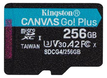Kingston Canvas Go! Plus - Flash-Speicherkarte - schwarz, türkis 256 GB von LumaTech