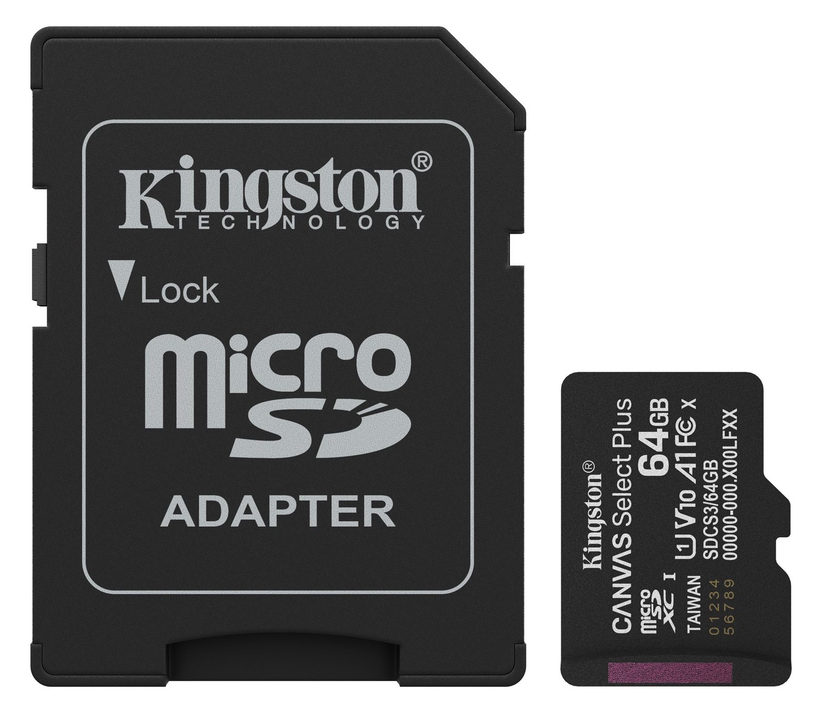Kingston Canvas Select Plus - Flash-Speicherkarte (microSDXC-an-SD-Adapter inbegriffen)