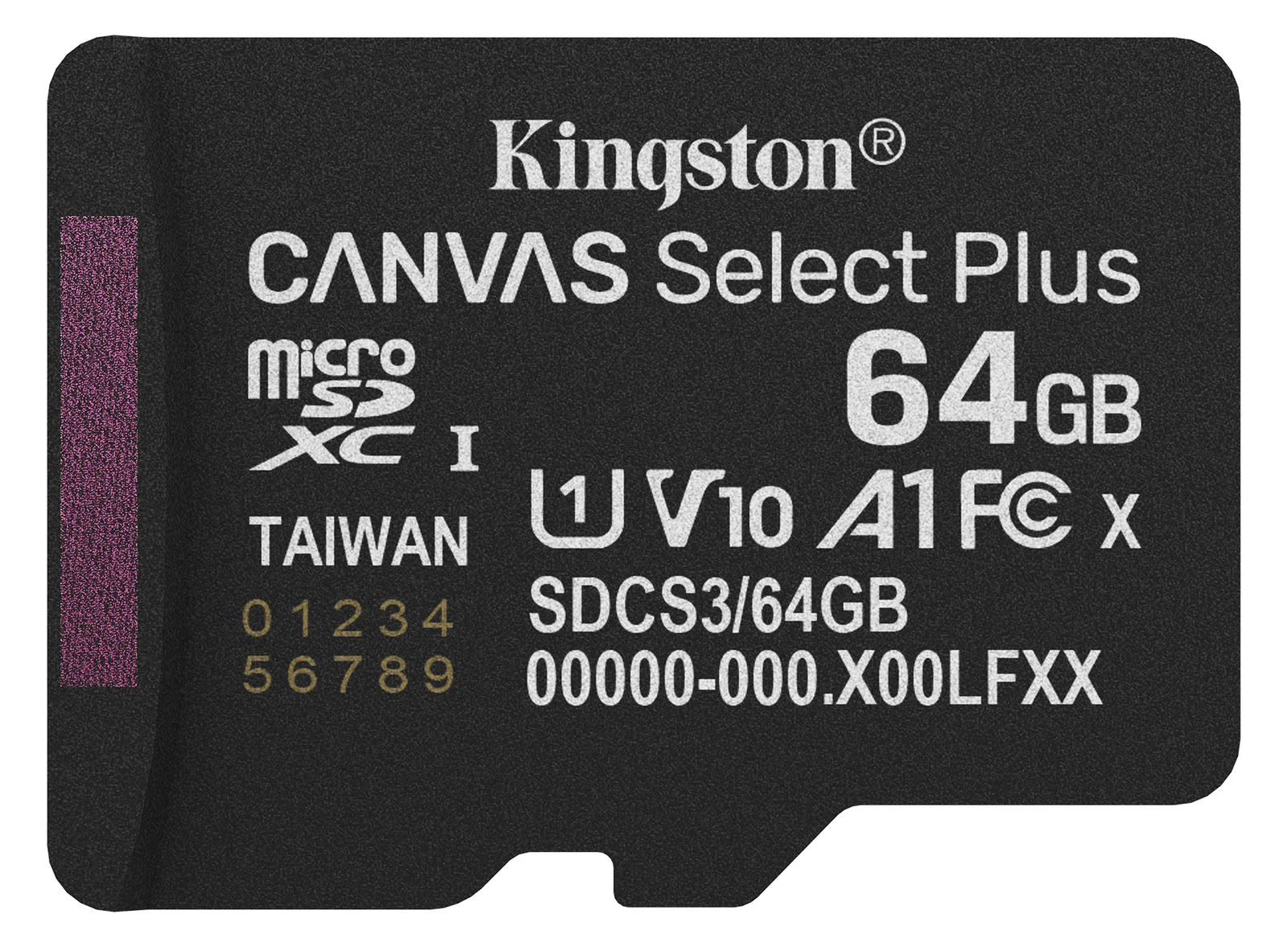 Kingston Canvas Select Plus - Flash-Speicherkarte (microSDXC-an-SD-Adapter inbegriffen) - 64 GB China, Taiwan, Ansicht 4