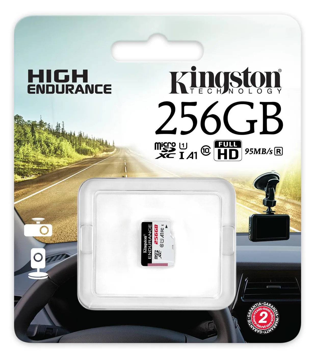 Kingston High Endurance - Flash-Speicherkarte - 256 GB, Ansicht 3