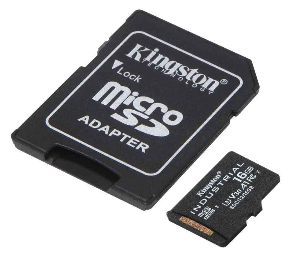 Kingston Industrial - Flash-Speicherkarte (microSDHC/SD-Adapter inbegriffen) - 16 GB, Ansicht 3