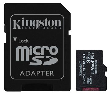 Kingston Industrial - Flash-Speicherkarte (microSDHC/SD-Adapter inbegriffen) - 32 GB von LumaTech