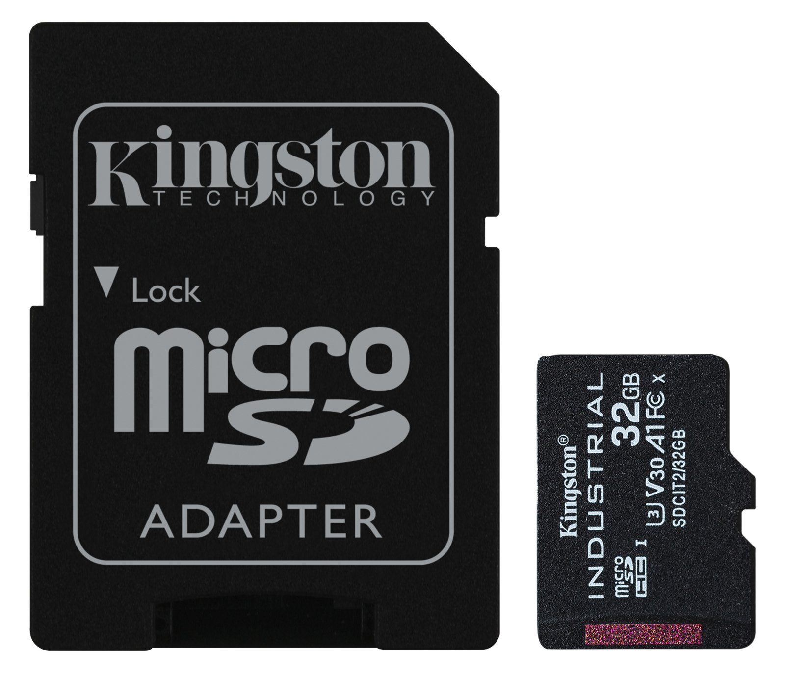 Kingston Industrial - Flash-Speicherkarte (microSDHC/SD-Adapter inbegriffen)