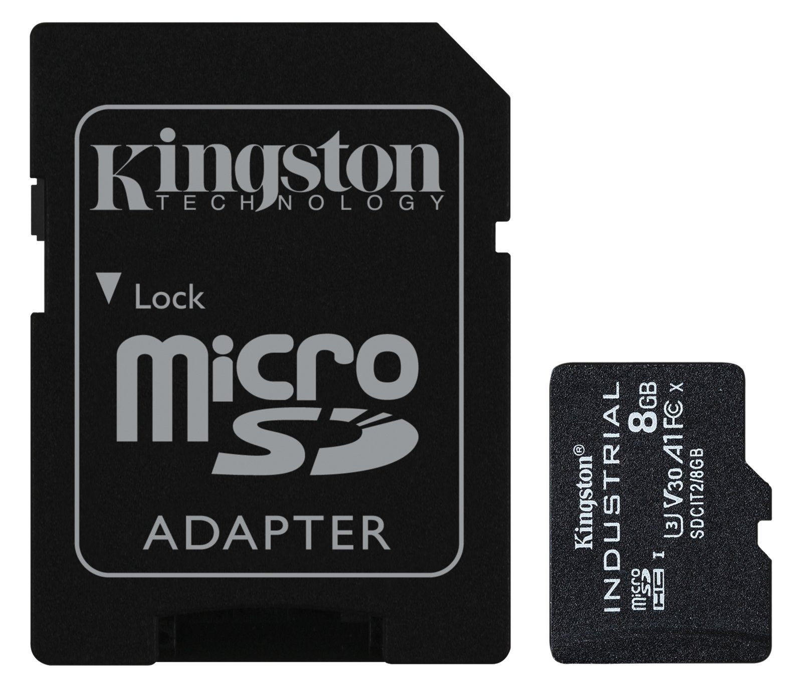 Kingston Industrial - Flash-Speicherkarte (microSDHC/SD-Adapter inbegriffen)