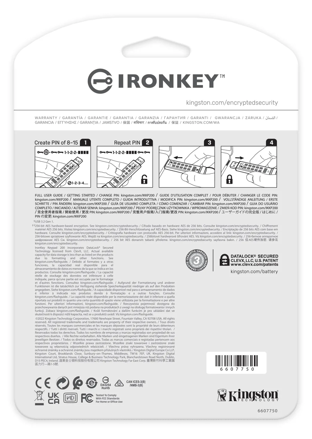 Kingston IronKey Keypad 200 - USB-Flash-Laufwerk - 64 GB, Ansicht 4