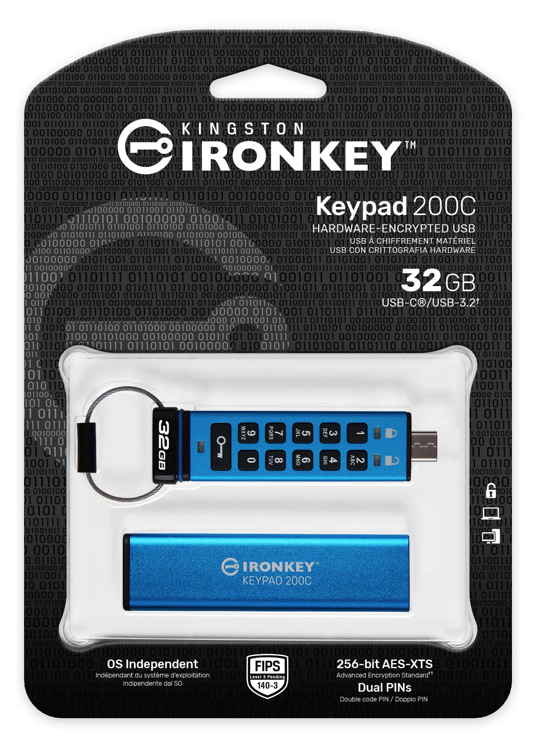 Kingston IronKey Keypad 200C - USB-Flash-Laufwerk - 32 GB, Ansicht 4