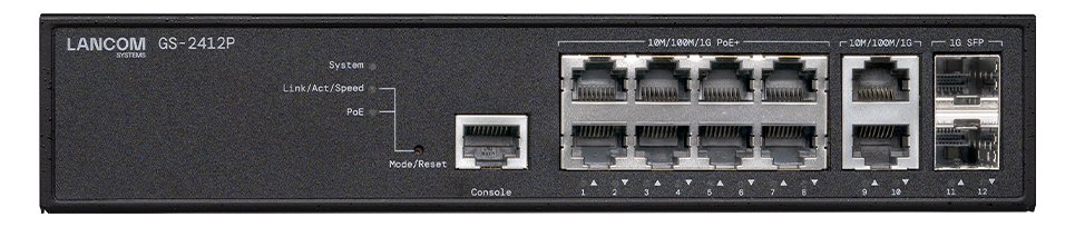 Lancom GS-2412P - Switch - managed - 8 x 10/100/1000 (PoE+)