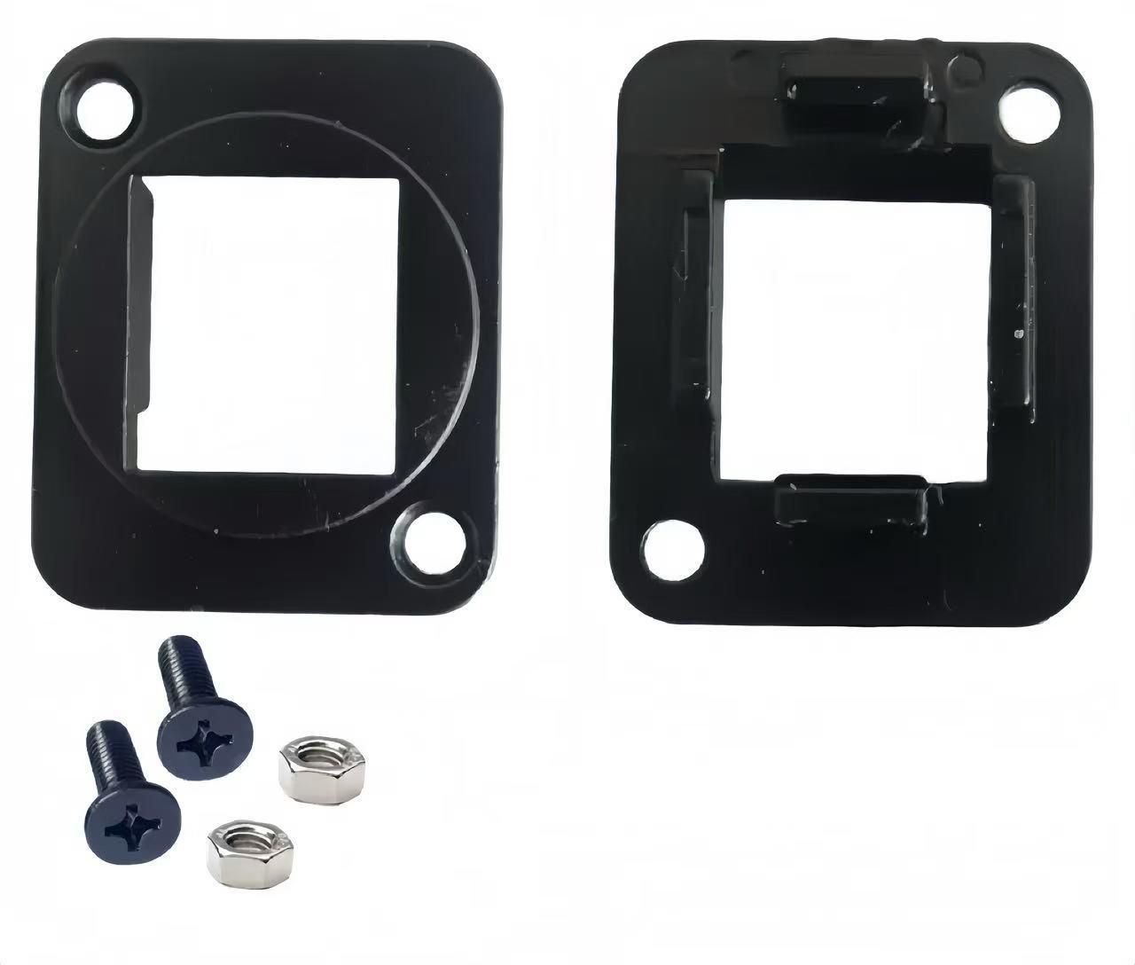 Lanview D-Size Keystone black & silver color Zinc alloy von LumaTech